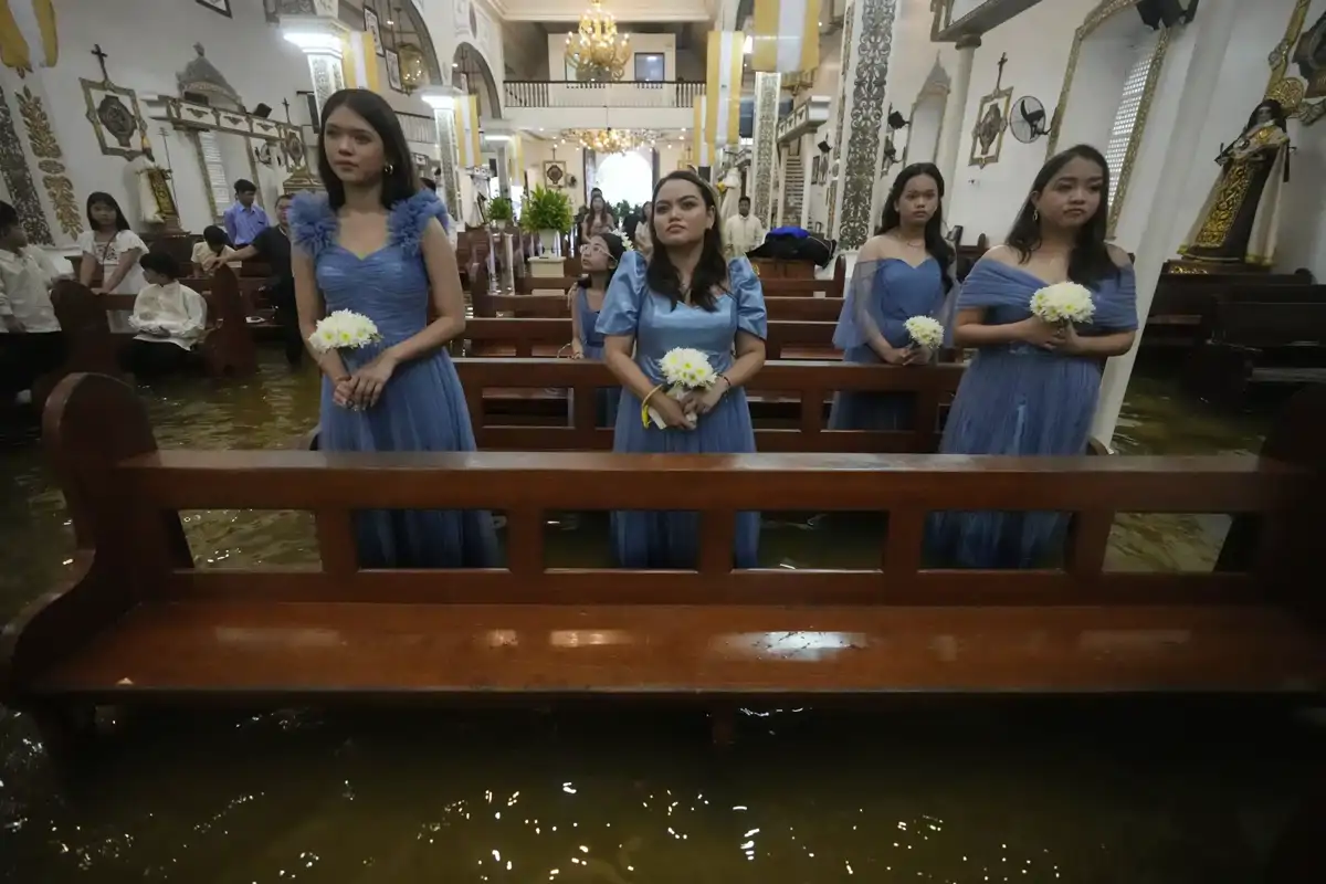 La boda que desafió a un tifón