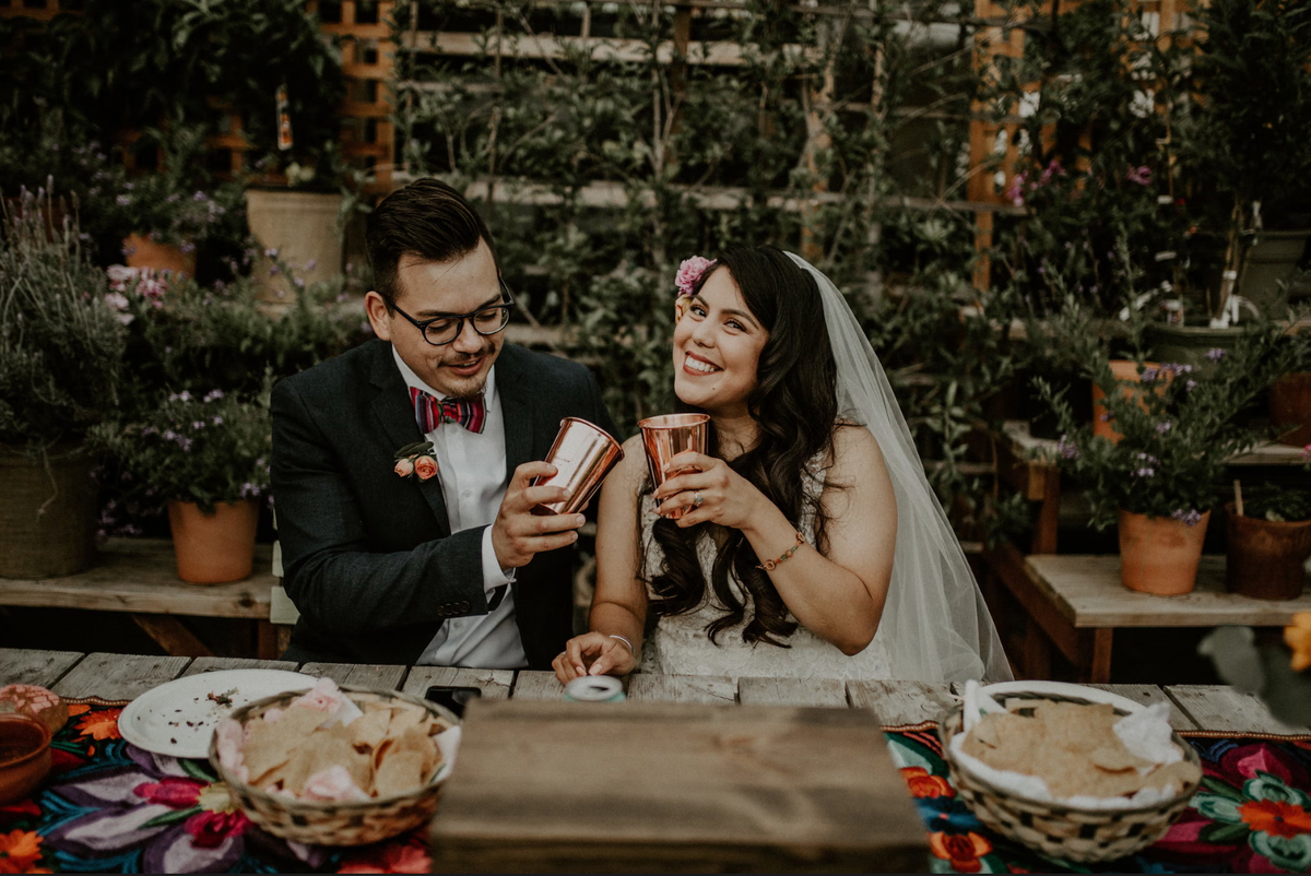 La boda residuo cero celebrada en un vivero de Cindy Villaseñor